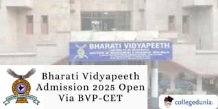Bharati Vidyapeeth Admission 2025 Open Via BVP-CET; Check Exam Schedule Here